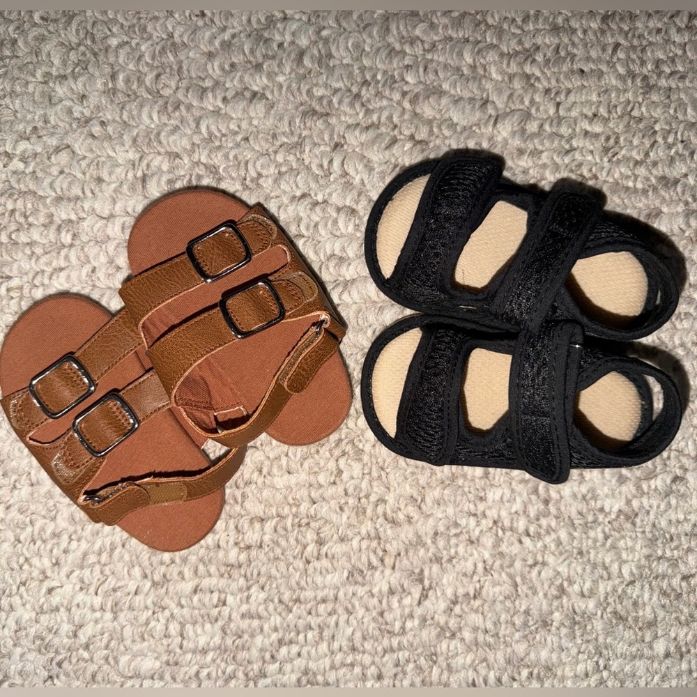 6-12m Baby Sandals - 2 Pairs